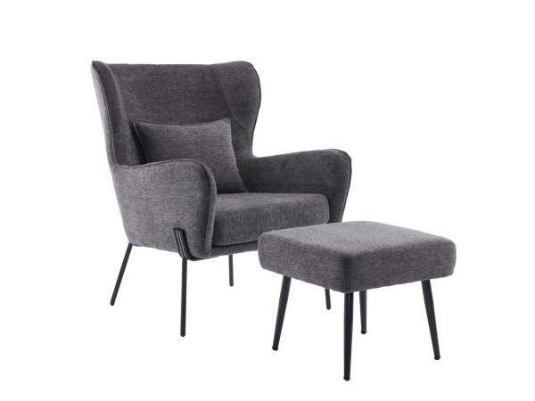 CHILLOUT ΠΟΛΥΘΡΟΝΑ ΣΚΑΜΠΩ ΣΕΤ ΓΚΡΙ ΣΚΟΥΡΟ 84x74x97.5cm CHILLOUT ΠΟΛΥΘΡΟΝΑ ΣΚΑΜΠΩ ΣΕΤ ΓΚΡΙ ΣΚΟΥΡΟ 84x74x97.5cm