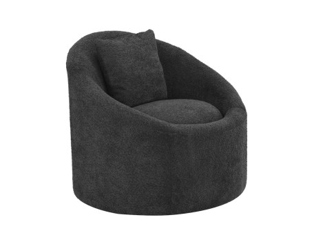 SOFTY ΠΟΛΥΘΡΟΝΑ ΠΕΡΙΣΤΡΕΦΟΜΕΝΗ ΓΚΡΙ ΣΚΟΥΡΟ 80x80x77cm