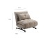 TESSERA ΠΟΛΥΘΡΟΝΑ ΑΝΑΔΙΠΛΟΥΜΕΝΗ TAUPE 86x86x83cm