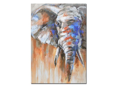 ELEFANT IN COLOR ΠΙΝΑΚΑΣ ΔΙΑΚΟΣΜΗΣΗΣ 90x120x3cm ΚΑΜΒΑΣ ΠΟΛΥΧΡΩΜΟ ΞΥΛΟ