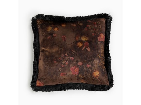 FLORES ΔΙΑΚΟΣΜΗΤΙΚΟ ΜΑΞΙΛΑΡΙ 45x45cm ΥΦΑΣΜΑ ΠΟΛΥΧΡΩΜΟ POLYESTER
