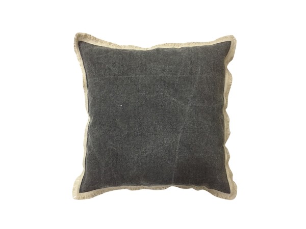 GROUND 1 ΔΙΑΚΟΣΜΗΤΙΚΟ ΜΑΞΙΛΑΡΙ 45x45cm ΥΦΑΣΜΑ ΓΚΡΙ