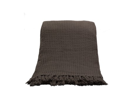 PIQUE ΡΙΧΤΑΡΙ ΔΙΑΚΟΣΜΗΤΙΚΟ 180x240cm ΒΑΜΒΑΚΙ MOCHA POLYESTER