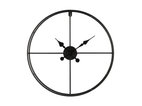 TEMPUS ΡΟΛΟΪ ΤΟΙΧΟΥ 60x60x7cm ΜΕΤΑΛΛΟ ΜΑΥΡΟ