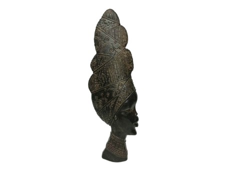 JABARI ΔΙΑΚΟΣΜΗΤΙΚΗ ΦΙΓΟΥΡΑ 15x5x42cm POLYRESIN ΜΑΥΡΟ ΚΑΦΕ