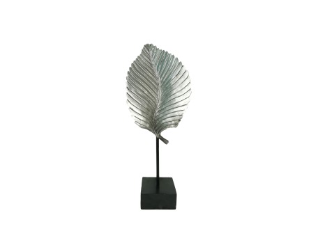 UMI ΔΙΑΚΟΣΜΗΤΙΚΟ TOTEM 17x13x42cm POLYRESIN ΑΣΗΜΙ ΜΑΥΡΟ ΜΕΤΑΛΛΟ