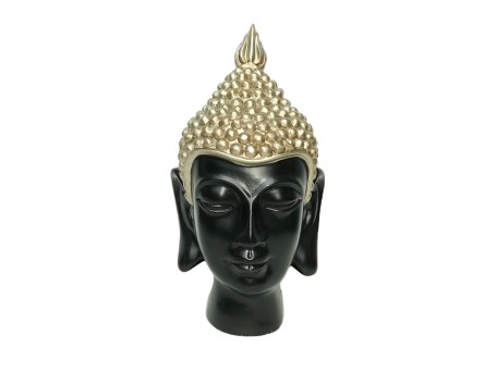 NAMIBI ΔΙΑΚΟΣΜΗΤΙΚΟ ΒΟΥΔΑΣ 16x15x30cm POLYRESIN ΜΑΥΡΟ ΧΡΥΣΟ
