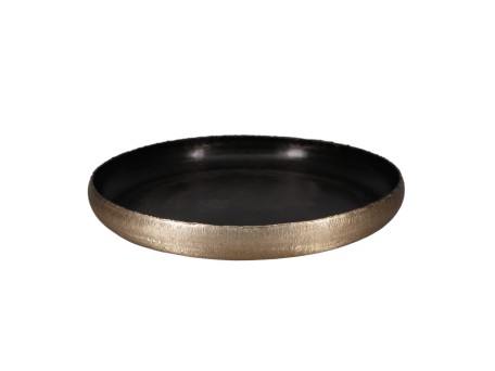 MARGO 2 ΜΠΩΛ ΔΙΑΚΟΣΜΗΣΗΣ 44x44x6cm ΑΛΟΥΜΙΝΙΟ ΧΡΥΣΟ SMOKE BLACK