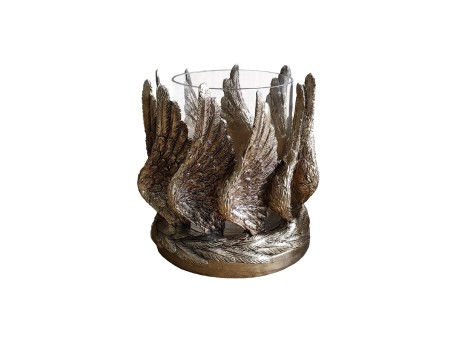 VOLE ΒΑΣΗ ΡΕΣΩ 15x15x18cm POLYRESIN ΧΡΥΣΟ