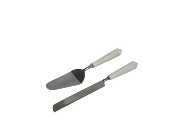 MARMO SET ΣΕΡΒΙΡΙΣΜΑΤΟΣ ΓΛΥΚΟΥ 32x6x3cm ΑΤΣΑΛΙ ΛΕΥΚΟ ΜΑΡΜΑΡΟ