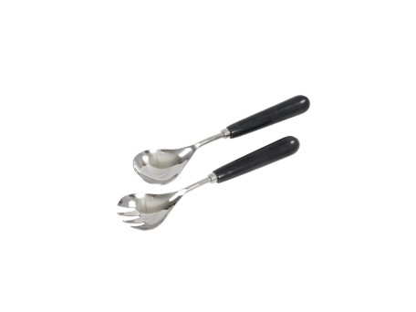 MARMO SET ΣΕΡΒΙΡΙΣΜΑΤΟΣ ΣΑΛΑΤΑΣ 28x6x2cm ΑΤΣΑΛΙ ΜΑΥΡΟ ΜΑΡΜΑΡΟ