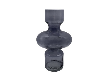 CIRKIN ΒΑΖΟ 20x20x30cm ΓΥΑΛΙ ΓΚΡΙ