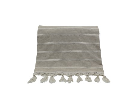 AMMOS 2 ΡΙΧΤΑΡΙ ΔΙΑΚΟΣΜΗΤΙΚΟ 150x210cm ΒΑΜΒΑΚΙ ΜΠΕΖ ΛΕΥΚΟ