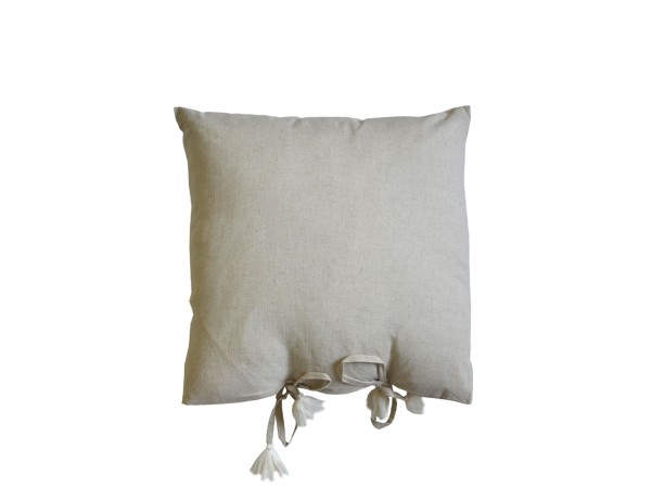 AMMOS 1 ΔΙΑΚΟΣΜΗΤΙΚΟ ΜΑΞΙΛΑΡΙ 45x45cm ΒΑΜΒΑΚΙ ΜΠΕΖ AMMOS 1 ΔΙΑΚΟΣΜΗΤΙΚΟ ΜΑΞΙΛΑΡΙ 45x45cm ΒΑΜΒΑΚΙ ΜΠΕΖ