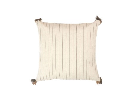 AMMOS 6 ΔΙΑΚΟΣΜΗΤΙΚΟ ΜΑΞΙΛΑΡΙ 45x45cm ΥΦΑΣΜΑ ΜΠΕΖ ΒΑΜΒΑΚΙ