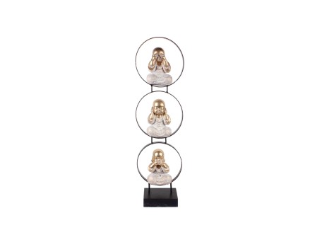 SAKYA ΔΙΑΚΟΣΜΗΤΙΚΟ TOTEM 18x9x64cm POLYRESIN ΧΡΥΣΟ ΜΑΥΡΟ