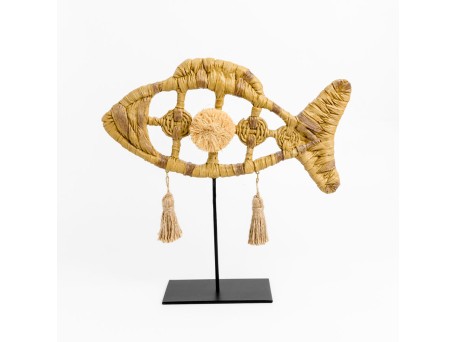 QUERSUS 1 ΔΙΑΚΟΣΜΗΤΙΚΟ ΨΑΡΙ 30x7x27cm POLYRESIN ΦΥΣΙΚΟ ΜΕΤΑΛΛΟ