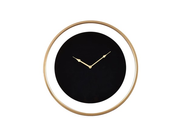 EREBUS ΡΟΛΟΪ ΤΟΙΧΟΥ 60x60x5cm ΜΕΤΑΛΛΟ ΜΑΥΡΟ ΧΡΥΣΟ ΓΥΑΛΙ