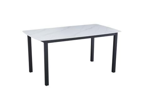 PLUTO ΤΡΑΠΕΖΙ ΛΕΥΚΟ ΜΕ ΟΨΗ ΜΑΡΜΑΡΟΥ 160x90x76cm