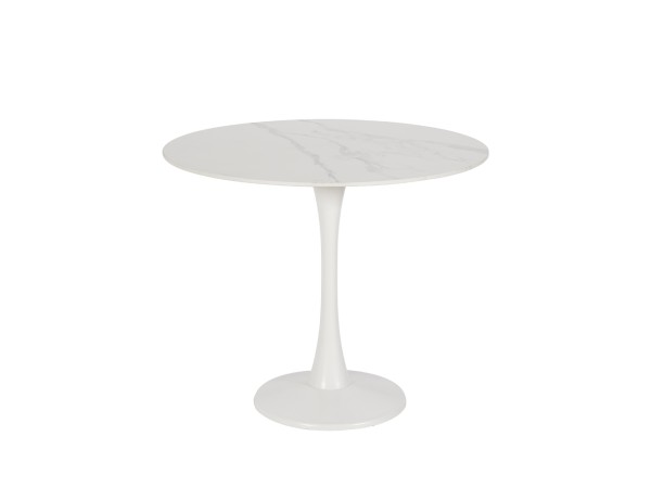 ICE ΤΡΑΠΕΖΙ ΡΟΤΟΝΤΑ ΑΣΠΡΟ 90x90x75cm