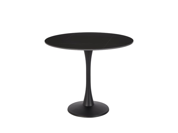 LAVA ΤΡΑΠΕΖΙ ΡΟΤΟΝΤΑ ΜΑΥΡΟ 90x90x75cm