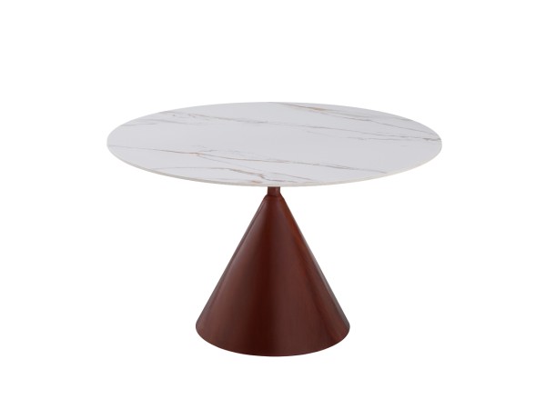 NOISETTE ΤΡΑΠΕΖΙ ΛΕΥΚΟ ΜΕ ΟΨΗ ΜΑΡΜΑΡΟΥ 120x120x76cm NOISETTE ΤΡΑΠΕΖΙ ΛΕΥΚΟ ΜΕ ΟΨΗ ΜΑΡΜΑΡΟΥ 120x120x76cm