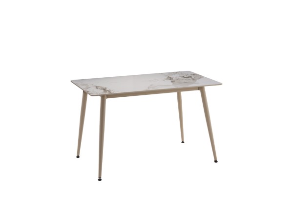 PRIMO ΤΡΑΠΕΖΙ ΛΕΥΚΟ ΜΕ ΟΨΗ ΜΑΡΜΑΡΟΥ 120x70x74cm