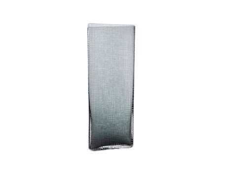 GRAVIR GREY ΒΑΖΟ 16x12x44cm ΓΥΑΛΙ ΓΚΡΙ