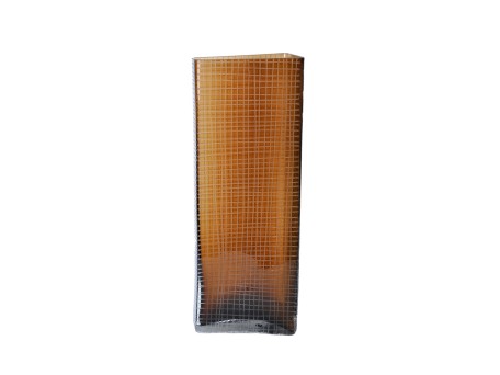GRAVIR HONEY ΒΑΖΟ 16x12x44cm ΓΥΑΛΙ ΚΑΦΕ
