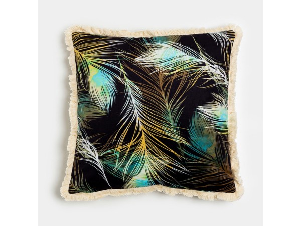 FEATHERS ΔΙΑΚΟΣΜΗΤΙΚΟ ΜΑΞΙΛΑΡΙ 45x45cm ΒΕΛΟΥΔΟ ΠΟΛΥΧΡΩΜΟ FEATHERS ΔΙΑΚΟΣΜΗΤΙΚΟ ΜΑΞΙΛΑΡΙ 45x45cm ΒΕΛΟΥΔΟ ΠΟΛΥΧΡΩΜΟ