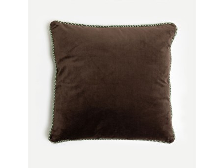 SOLID ΔΙΑΚΟΣΜΗΤΙΚΟ ΜΑΞΙΛΑΡΙ 50x50cm ΒΕΛΟΥΔΟ ΚΑΦΕ
