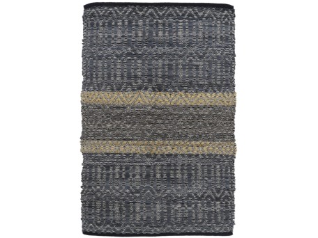 STRIPE ΧΑΛΑΚΙ 60x90cm ΔΕΡΜΑ ΓΚΡΙ ΜΠΕΖ