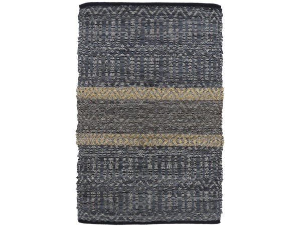 STRIPE ΧΑΛΑΚΙ 60x90cm ΔΕΡΜΑ ΓΚΡΙ ΜΠΕΖ