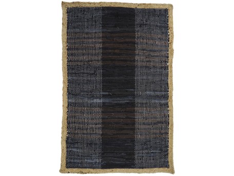 DARK ΧΑΛΑΚΙ 60x90cm ΔΕΡΜΑ ΜΑΥΡΟ ΜΠΕΖ ΓΙΟΥΤΑ