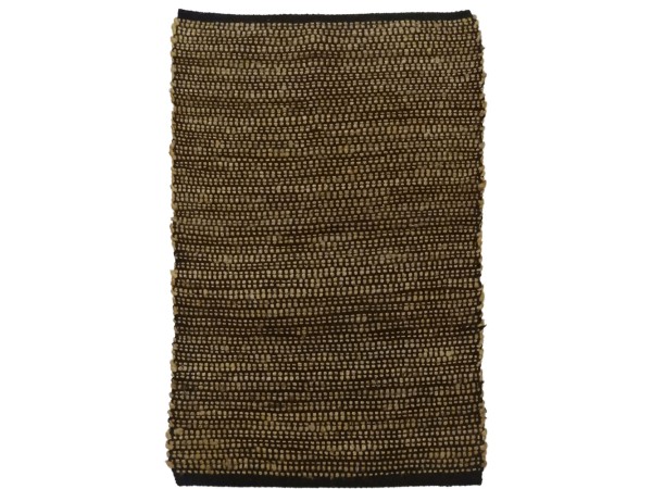 EARTH ΧΑΛΑΚΙ 60x90cm ΓΙΟΥΤΑ ΜΠΕΖ ΜΑΥΡΟ ΒΑΜΒΑΚΙ