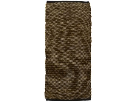 EARTH ΧΑΛΙ ΔΙΑΔΡΟΜΟΥ 70x150cm ΓΙΟΥΤΑ ΜΠΕΖ ΜΑΥΡΟ ΒΑΜΒΑΚΙ