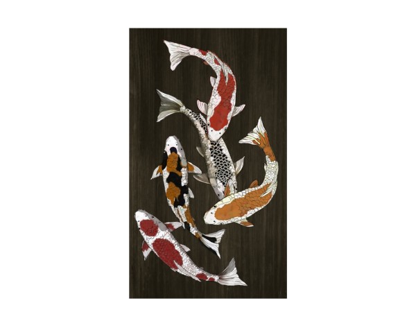 FISH IN COLORS ΠΙΝΑΚΑΣ ΔΙΑΚΟΣΜΗΣΗΣ 70x120x4cm ΚΑΜΒΑΣ ΠΟΛΥΧΡΩΜΟ