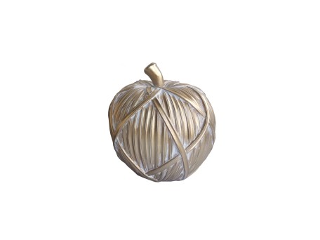 TRICOT POMME ΔΙΑΚΟΣΜΗΤΙΚΟ ΜΗΛΟ 13x13x14cm POLYRESIN ΧΡΥΣΟ