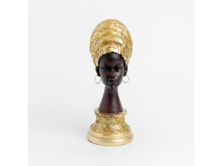 ABENI 1 ΔΙΑΚΟΣΜΗΤΙΚΗ ΦΙΓΟΥΡΑ 15x7x29cm POLYRESIN ΜΑΥΡΟ ΧΡΥΣΟ