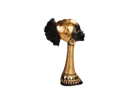 ABENI 2 ΔΙΑΚΟΣΜΗΤΙΚΗ ΦΙΓΟΥΡΑ 19x7x33cm POLYRESIN ΜΑΥΡΟ ΧΡΥΣΟ