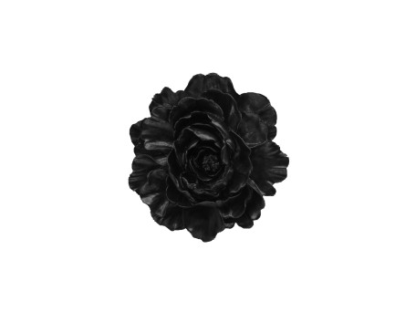 ROSA ΔΙΑΚΟΣΜΗΤΙΚΟ ΤΟΙΧΟΥ 20x4x20cm POLYRESIN ΜΑΥΡΟ