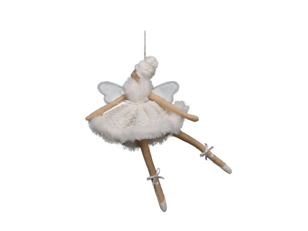 DREAM WHITE ΧΡΙΣΤΟΥΓΕΝΝΙΑΤΙΚΟ ΣΤΟΛΙΔΙ ΚΟΡΙΤΣΙ 18x29cm ΥΦΑΣΜΑ ΛΕΥΚΟ ΜΠΕΖ