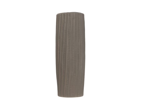 RIGE ΒΑΖΟ 12x12x36cm ΚΕΡΑΜΙΚΟ ΓΚΡΙ ΜΑΤ