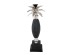 ANANAS ΚΗΡΟΠΗΓΙΟ 13x13x44cm ΜΕΤΑΛΛΟ ΑΣΗΜΙ ΜΑΥΡΟ