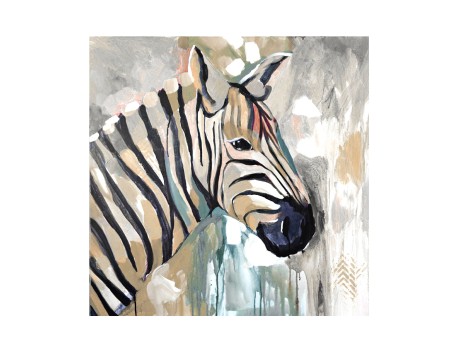 ZEBIRA ΠΙΝΑΚΑΣ ΔΙΑΚΟΣΜΗΣΗΣ 60x60x3cm ΚΑΜΒΑΣ ΠΟΛΥΧΡΩΜΟ ΞΥΛΟ