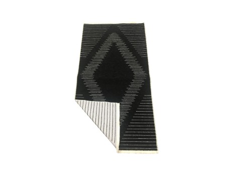 SIGHT ΧΑΛΙ ΔΙΑΔΡΟΜΟΥ 80x140cm ΥΦΑΣΜΑ ΜΑΥΡΟ ΓΚΡΙ