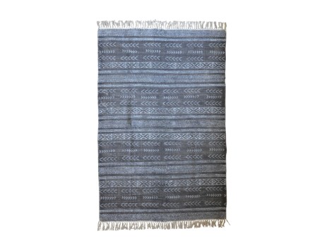 TECCATI DARK ΧΑΛΙ 120x190cm ΒΑΜΒΑΚΙ ΜΑΥΡΟ