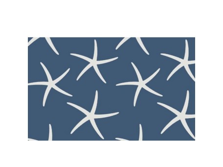 REEF ΧΑΛΑΚΙ 60x90cm ΒΑΜΒΑΚΙ ΜΠΛΕ ΛΕΥΚΟ POLYESTER