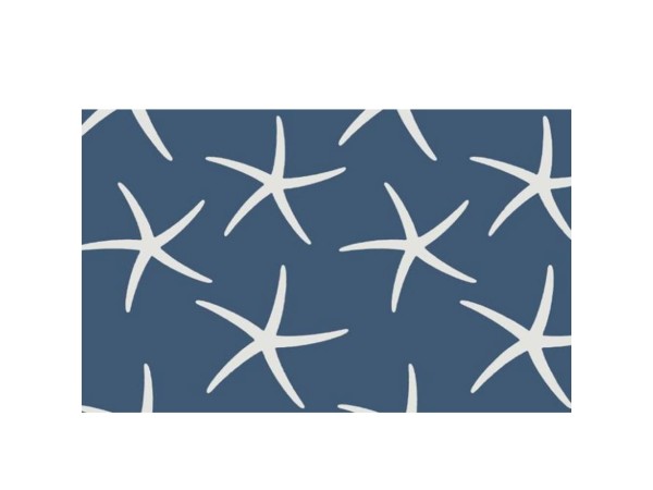 REEF ΧΑΛΑΚΙ 60x90cm ΒΑΜΒΑΚΙ ΜΠΛΕ ΛΕΥΚΟ POLYESTER