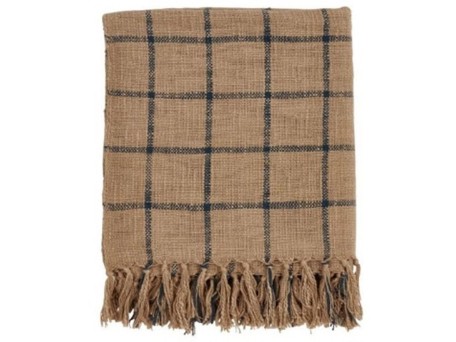 SAND ΡΙΧΤΑΡΙ ΔΙΑΚΟΣΜΗΤΙΚΟ 130x170cm ΒΑΜΒΑΚΙ CARAMEL ΜΑΥΡΟ POLYESTER